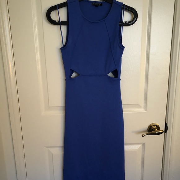Topshop Dresses & Skirts - SALE Cobalt Blue Topshop Bodycon Cutout Dress